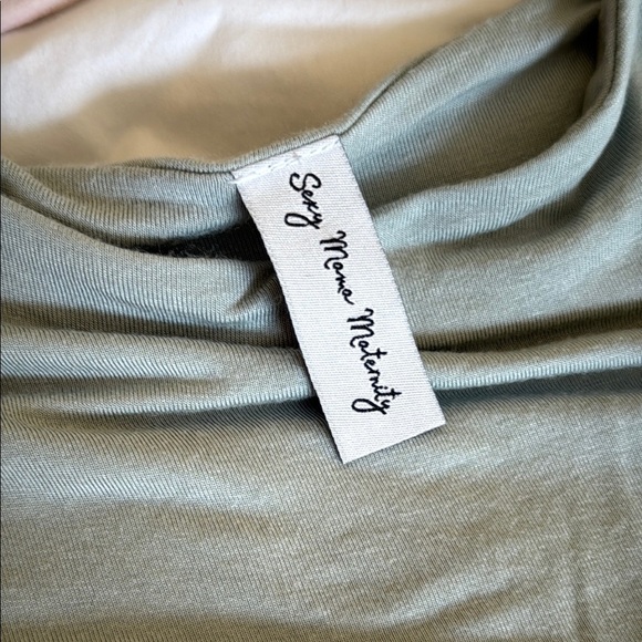 Seraphine Soft Green Maternity mermaid dress baby shower photo shoot S/M fit - Picture 3 of 8